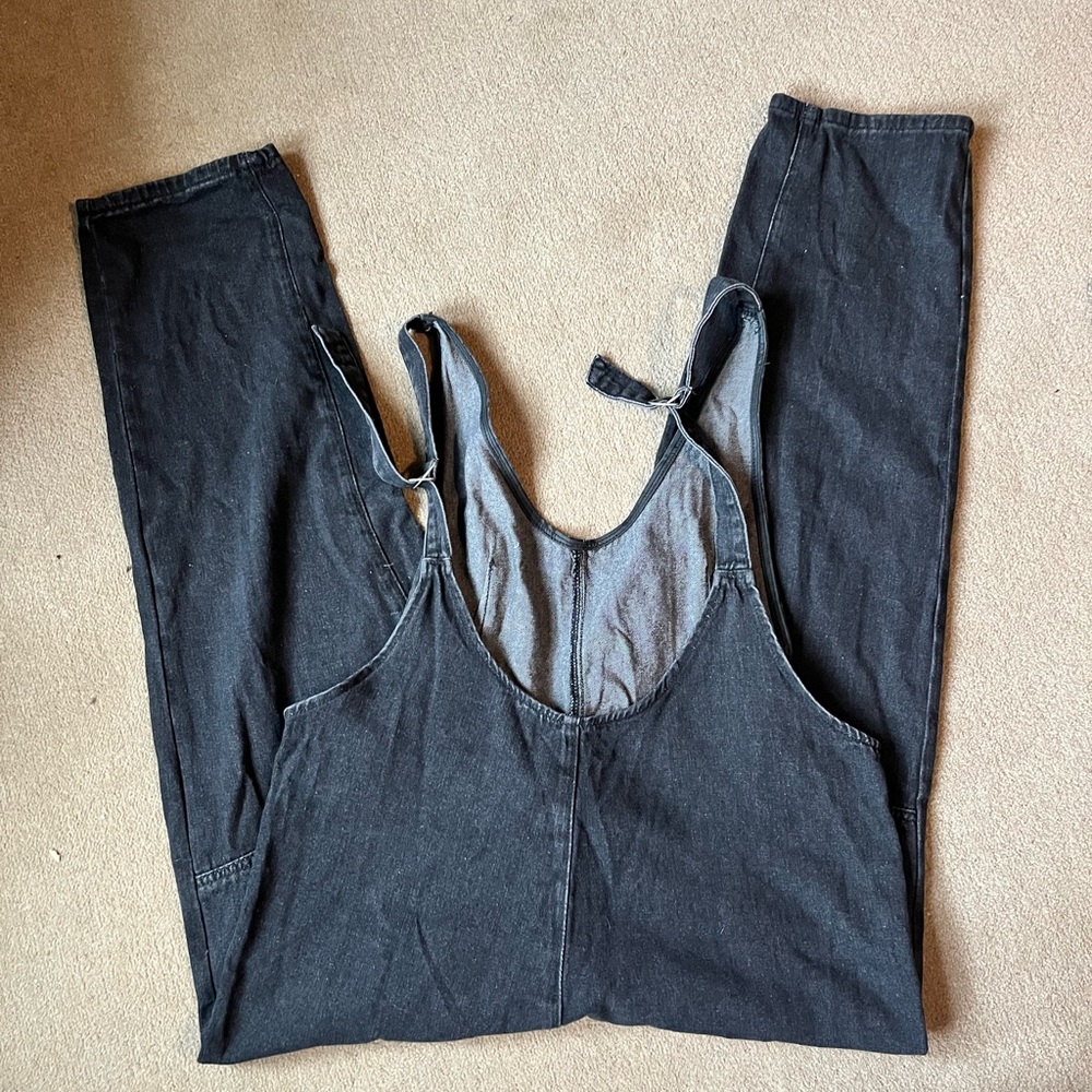 Black overalls